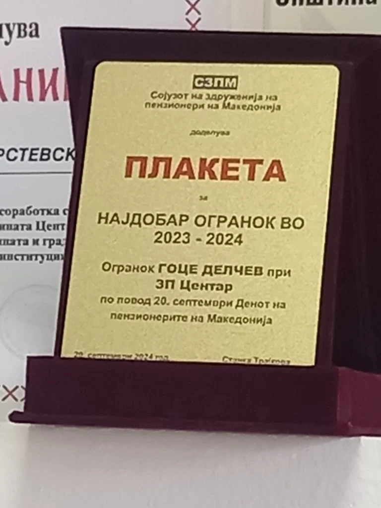 Патронат на клубот Гоце Делчев